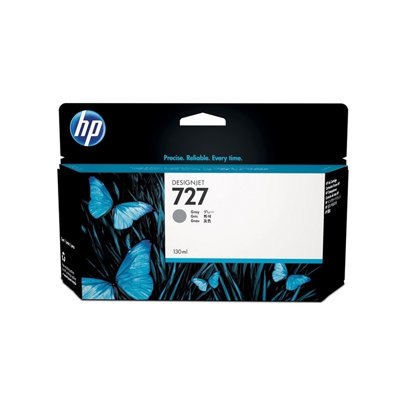 Cartus Cerneala Original HP Grey, nr.727, pentru DesignJet T1500|T1530|T2500|T2530|T920, 130ml, (timbru verde 0.15 lei), "B3P24A