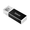 CARD READER extern SPACER, interfata USB 2.0, citeste/scrie: SD, microSD, MS, M2; aluminiu, black, "SPCR-658" (timbru verde 0.03