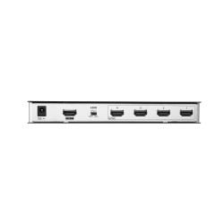SPLITTER video ATEN, split HDMI la 4 monitoare, conector 1: HDMI (M); conector 2: HDMI (M) x 4, "VS184B-AT-G" (timbru verde 0.8 