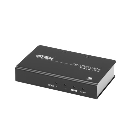 SPLITTER video ATEN, split HDMI la 2 monitoare, conector 1: HDMI (M); conector 2: HDMI (M) x 2, "VS182B-AT-G" (timbru verde 0.8 