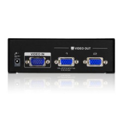 SPLITTER video ATEN, split 2 monitoare la 1 PC, conector 1: VGA (T); conector 2: VGA (M) x 2, "VS132A-A7-G" (timbru verde 0.8 le