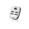 SPLITTER video ATEN, split 4 monitoare la 1 PC, conector 1: VGA (T); conector 2: VGA (M) x 4, "VS84-AT-G" (timbru verde 0.8 lei)