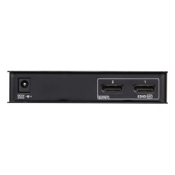 SPLITTER video ATEN, split 2 monitoare la 1 PC, conector 1: DisplayPort (M); conector 2: DisplayPort (M) x 2, "VS192-AT-G" (timb