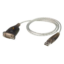ADAPTOR USB ATEN, USB 2.0 (T) la Serial RS232 (9-pin)(T), 1 m, gri,"UC232A1-AT" (timbru verde 0.08 lei)