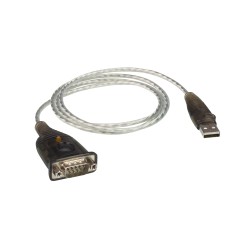 ADAPTOR USB ATEN, USB 2.0 (T) la Serial RS232 (9-pin)(T), 1 m, gri,"UC232A1-AT" (timbru verde 0.08 lei)