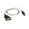ADAPTOR USB ATEN, USB 2.0 (T) la Serial RS232 (9-pin)(T), 1 m, gri,"UC232A1-AT" (timbru verde 0.08 lei)