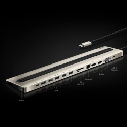 DOCKING Station ATEN universal, conectare PC USB Type C, USB 2.0 x 2, USB 3.1 x 3, USB Type C x 1, porturi video VGA x 1, HDMI x