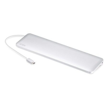 DOCKING Station ATEN universal, conectare PC USB Type C, USB 3.1 x 3, porturi video VGA x 1, Display Port x 1, HDMI x 1,  RJ-45,