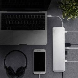 DOCKING Station ATEN universal, conectare PC USB Type C, USB 3.1 x 3, porturi video VGA x 1, Display Port x 1, HDMI x 1,  RJ-45,