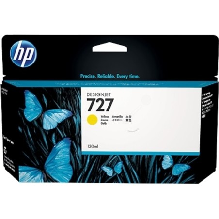 Cartus Cerneala Original HP Yellow, nr.727, pentru DesignJet T1500|T1530|T2500|T2530|T920, 130ml, (timbru verde 0.15 lei), "B3P2
