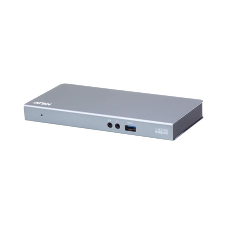 DOCKING Station ATEN universal, conectare PC USB Type C, USB 3.1 x 3, porturi video Display Port x 1, HDMI x 1,  RJ-45, NB 60 W,