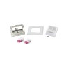 PRIZA LC duplex cu 2 iesiri, LOGILINK pt. cablu fibra optica, LC OS2 OM2/OM3/OM4/OM5, plastic cu mansoane ceramice, 1 buc., apli