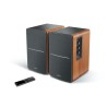BOXE EDIFIER 2.0, RMS:  42W (2 x 21W), telecomanda wireless, volum, bass, treble, sub-out, brown, "R1280TS-BR" (timbru verde 11.