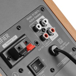 BOXE EDIFIER 2.0, RMS:  42W (2 x 21W), telecomanda wireless, volum, bass, treble, sub-out, brown, "R1280TS-BR" (timbru verde 11.