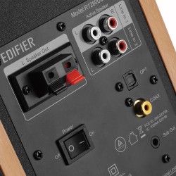 BOXE EDIFIER 2.0, RMS:  42W (2 x 21W), bluetooth, telecomanda wireless, volum, bass, treble, optical, sub-out, brown, "R1280DBS-