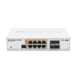 SWITCH MIKROTIK, CRS112-8P-4S-IN, porturi Gigabit x 8, SFP+ x 4, managed, carcasa metalica, "CRS112-8p-4s-in" (timbru verde 2 le