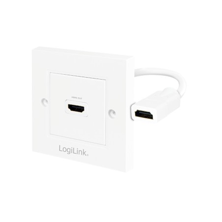PRIZA video LOGILINK, HDMI (M) la HDMI (M), 4K UHD (3840x2160) la 30Hz, "AH0014" (timbru verde 0.18 lei)