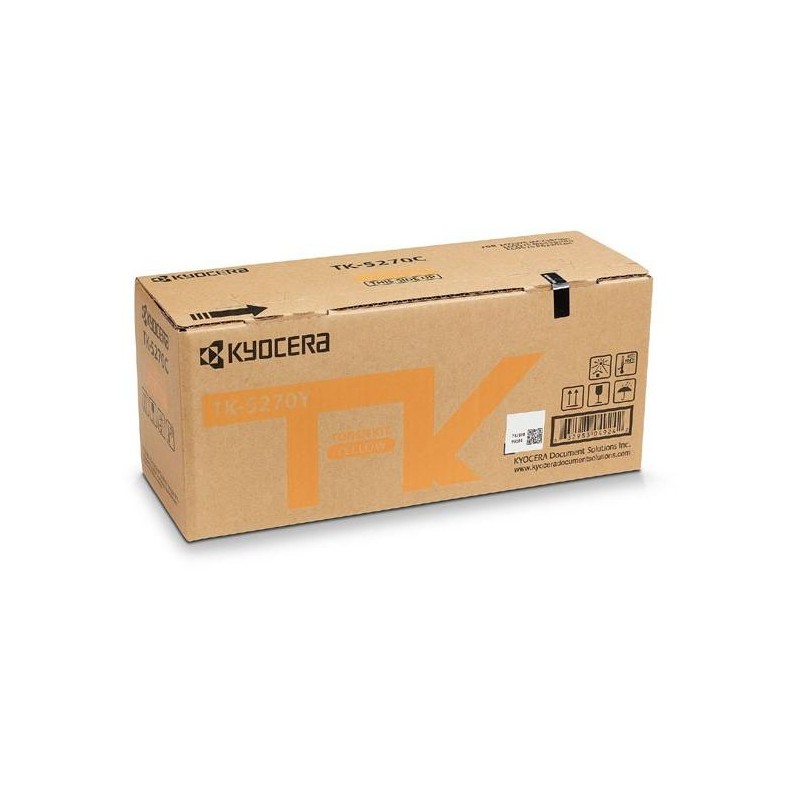 Toner Original Kyocera Yellow, TK-5270Y, pentru ECOSYS M6230|M6630, 6K, (timbru verde 1.2 lei) , "TK-5270Y"