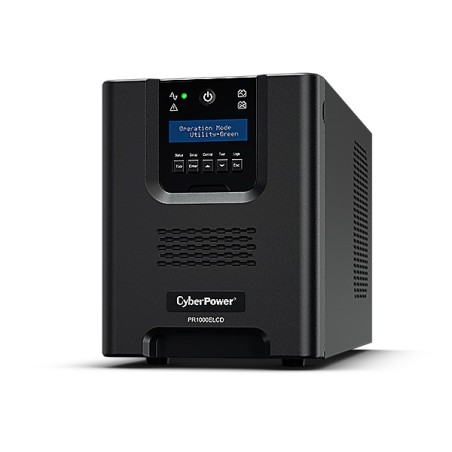 UPS CYBER POWER Line Int. cu Sinusoida Pura,tower,1000VA/900W,AVR,8xIEC,LCD,1xRBP0106,Backup 4-12 min,incarcare 8h,USB,RS232,Gre