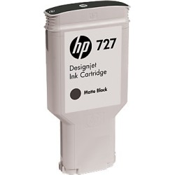 Cartus Cerneala Original HP Matte Black, nr.727, pentru Designjet T1500|T1530|T2500|T2530, 300ml, (timbru verde 0.15 lei), "C1Q1