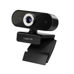 CAMERA WEB LOGILINK senzor. 1080p Full-HD cu rezolutie video 1920x1080; inclinare 30grade, rotatie 180grade, microfon, cablu 1.4