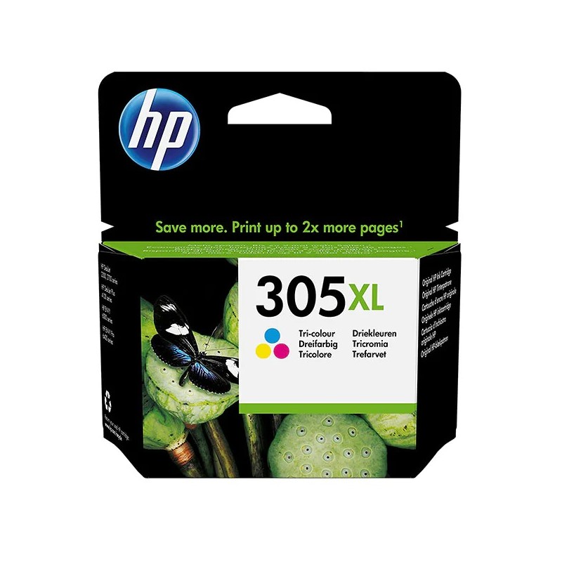 Cartus Cerneala Original HP Color, nr.305XL, pentru HP DeskJet 2320|2710|2720|2721|2723|4120|4122|4130&nbsp;, 0.2K, (timbru verd