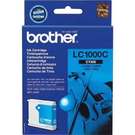 Cartus Cerneala Original Brother Cyan, LC1000C, pentru DCP-130C|330C|540, 400, (timbru verde 0.15 lei), "LC1000C"