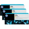 Tri-Pack Original HP Yellow, nr.771C, pentru DesignJet Z6200, , (timbru verde 0.45 lei), "B6Y34A"