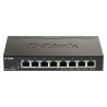 SWITCH PoE D-LINK Smart  8 porturi  Gigabit (8 PoE)  IEEE 802.3af, carcasa metalica, "DGS-1100-08PV2" (timbru verde 2 lei)