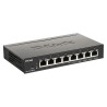 SWITCH PoE D-LINK Smart  8 porturi  Gigabit (8 PoE)  IEEE 802.3af, carcasa metalica, "DGS-1100-08PV2" (timbru verde 2 lei)