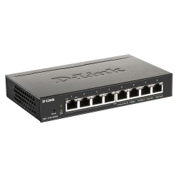 SWITCH PoE D-LINK Smart  8 porturi  Gigabit (8 PoE)  IEEE 802.3af, carcasa metalica, "DGS-1100-08PV2" (timbru verde 2 lei)