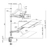 SUPORT de birou LOGILINK, pt 1 TV/monitor plat, diag. max 27 inch, rotatie, inclinare, pivotare, max 9 kg, "BP0030"