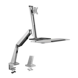 SUPORT de birou LOGILINK, pt 1 TV/monitor plat, diag. max 32 inch, rotatie, inclinare, pivotare, max 8 kg, "BP0040"