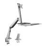 SUPORT de birou LOGILINK, pt 1 TV/monitor plat, diag. max 32 inch, rotatie, inclinare, pivotare, max 8 kg, "BP0040"