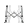SUPORT de birou LOGILINK pt. notebook, 7 pozitii, suporta dimensiuni 10-16", pliabil, aluminiu, suport antiderapant, argintiu, "