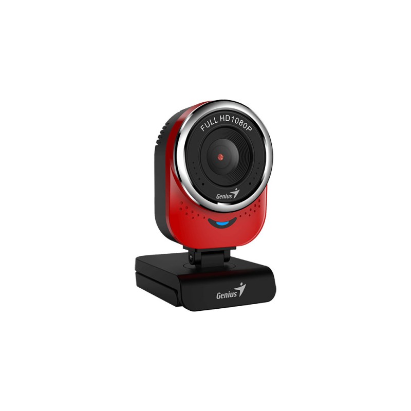 CAMERA WEB GENIUS  senzor 1080p Full-HD cu rezolutie video 1920x1080, QCam 6000, microfon, red "32200002408"  (timbru verde 0.18