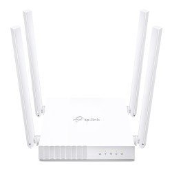 ROUTER TP-LINK wireless  750Mbps, 4 porturi 10/100Mbps, 4 antene externe, Dual Band AC750 "Archer C24" (timbru verde 0.8 lei)