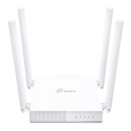 ROUTER TP-LINK wireless  750Mbps, 4 porturi 10/100Mbps, 4 antene externe, Dual Band AC750 "Archer C24" (timbru verde 0.8 lei)