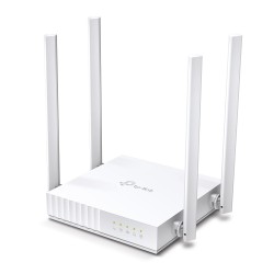 ROUTER TP-LINK wireless  750Mbps, 4 porturi 10/100Mbps, 4 antene externe, Dual Band AC750 "Archer C24" (timbru verde 0.8 lei)