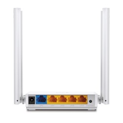ROUTER TP-LINK wireless  750Mbps, 4 porturi 10/100Mbps, 4 antene externe, Dual Band AC750 "Archer C24" (timbru verde 0.8 lei)