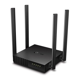 ROUTER TP-LINK wireless 1200Mbps, 4 porturi 10/100Mbps, 4 antene externe, Dual Band AC1200 "Archer C54"(timbru verde 0.8 lei)