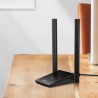 ADAPTOR RETEA TP-LINK AC1300, extern wireless 2.4 GHz | 5 GHz, USB 3.0, port, 867 Mbps, antena externa x 2, "Archer T4U Plus" (t