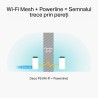 MESH TP-LINK, sistem hibrid, AC1200 + HomePlug AV1000, pt interior, 1200 Mbps, port LAN, WAN, 2.4 GHz | 5 GHz, antena interna x 