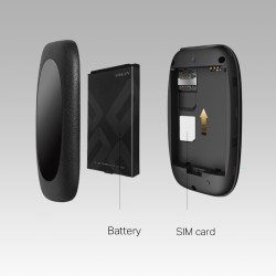 ROUTER TP-LINK wireless. portabil, 4G Mobile Wi-Fi, 300Mbps, Internal LTE Modem, SIM card slot, LED screen display, rechargeable