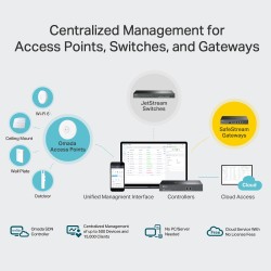 CONTROLLER TP-LINK wireless cloud controler, 2 x 10/100/1000 LAN ports, 1 x USB 3.0 "OC300" (timbru verde 0.8 lei)