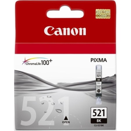 Cartus Cerneala Original Canon Black, CLI-521B, pentru iP3600|iP4600|MP540|MP620, , (timbru verde 0.15 lei), "BS2933B001AA"