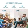 RANGE EXTENDER TP-LINK wireless  1800Mbps, 1 port Gigabit,  2 antene externe, 2.4 / 5Ghz dual band, Wi-Fi 6, "RE605X" (timbru ve
