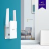 RANGE EXTENDER TP-LINK wireless  1800Mbps, 1 port Gigabit,  2 antene externe, 2.4 / 5Ghz dual band, Wi-Fi 6, "RE605X" (timbru ve