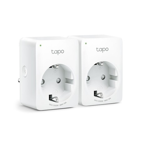 PRIZA inteligenta TP-LINK, Schuko x 1, conectare prin Schuko (T), 10 A, programare prin smartphone, Bluetooth, WiFi, alb "Tapo P