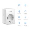 PRIZA inteligenta TP-LINK, Schuko x 1, conectare prin Schuko (T), 10 A, programare prin smartphone, Bluetooth, WiFi, alb "Tapo P